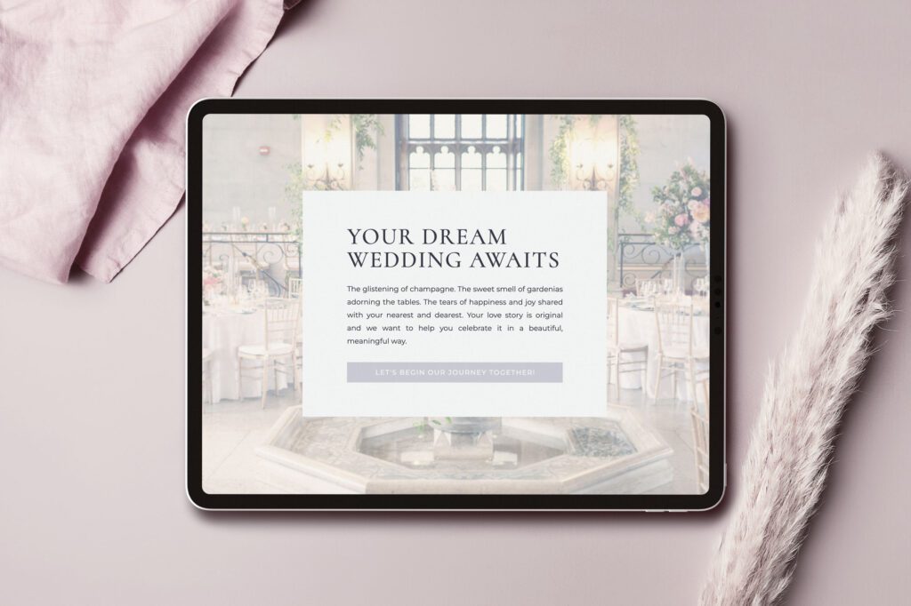 website copy example from Kendra's Events website