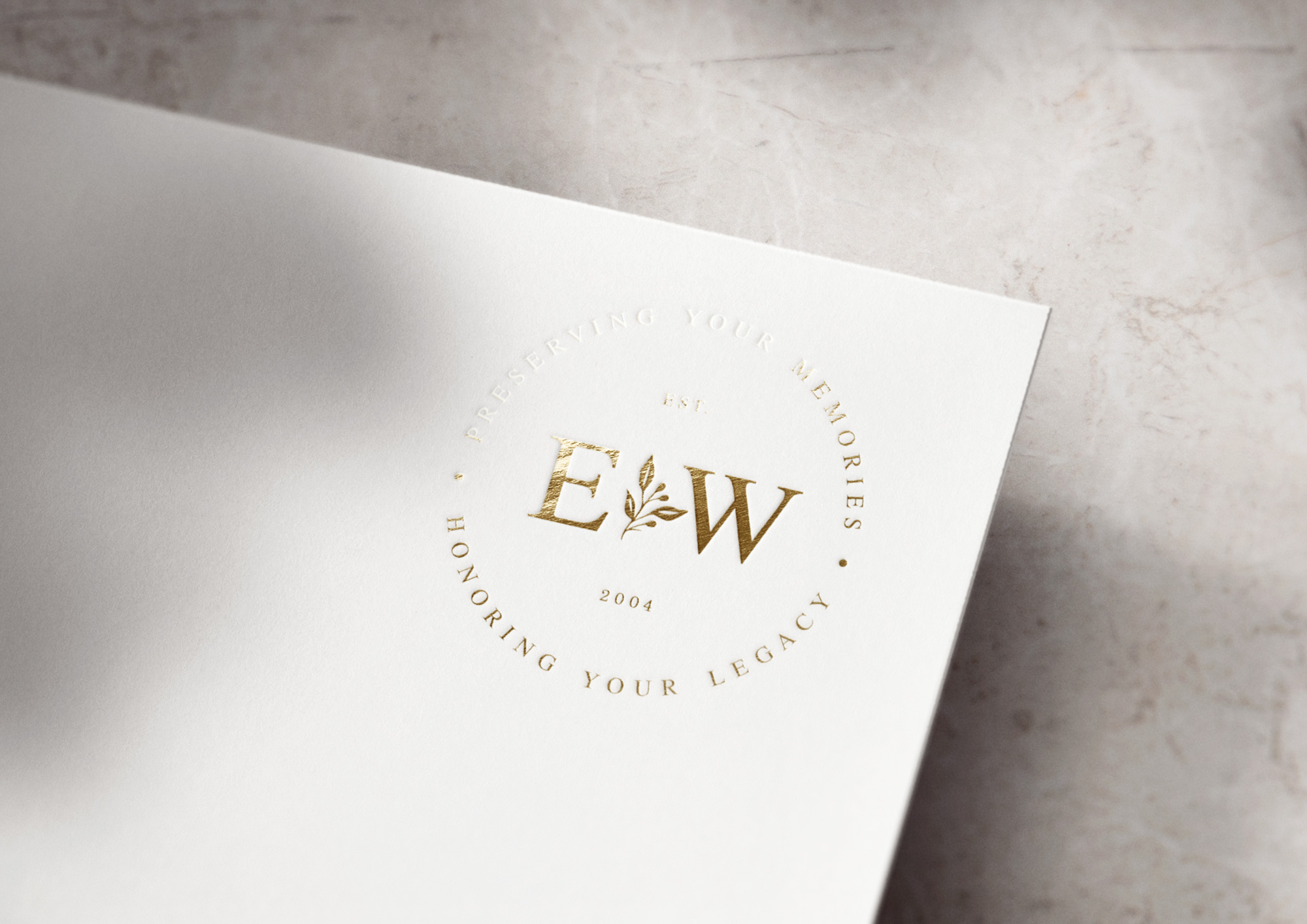 monogram logo design variation for Everlasting Weddings videographers