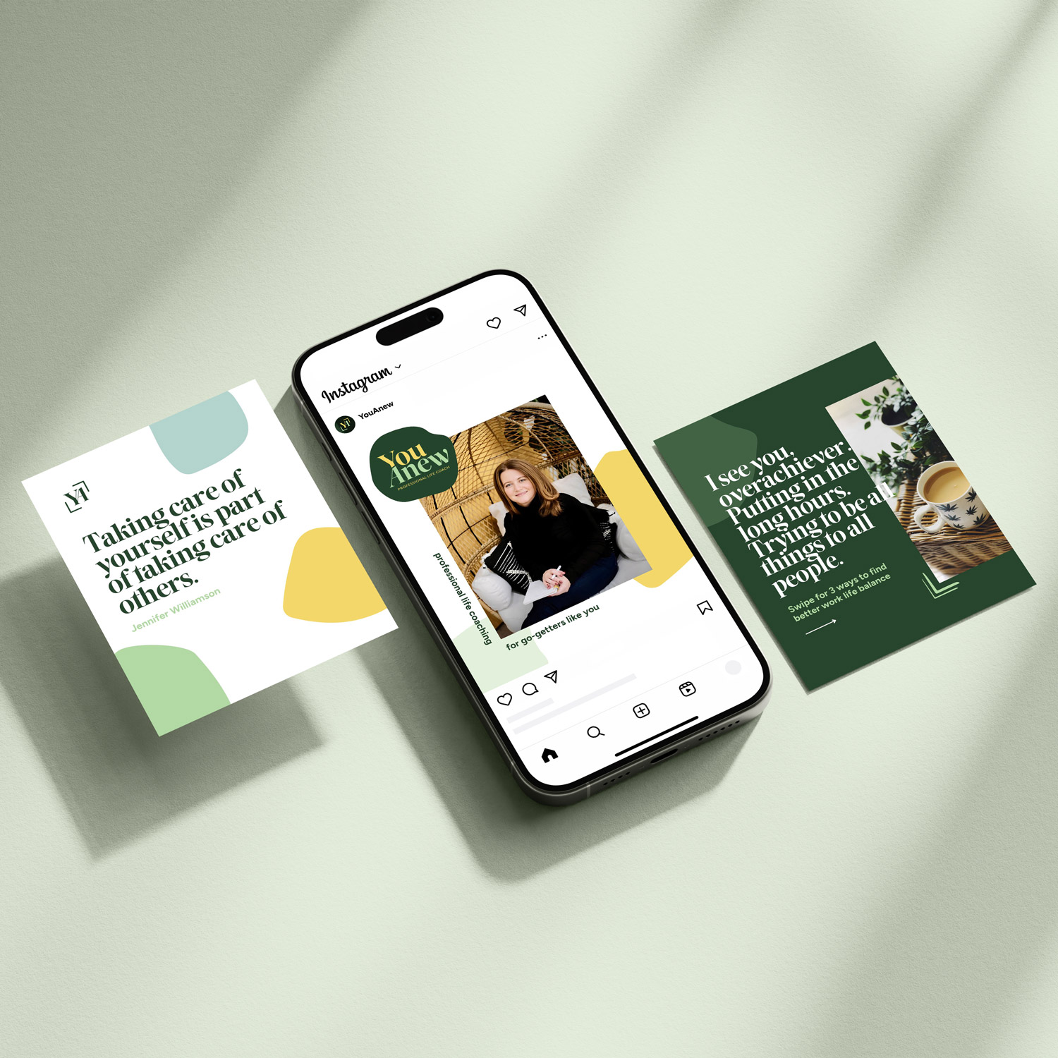 social media templates for life coach YouAnew