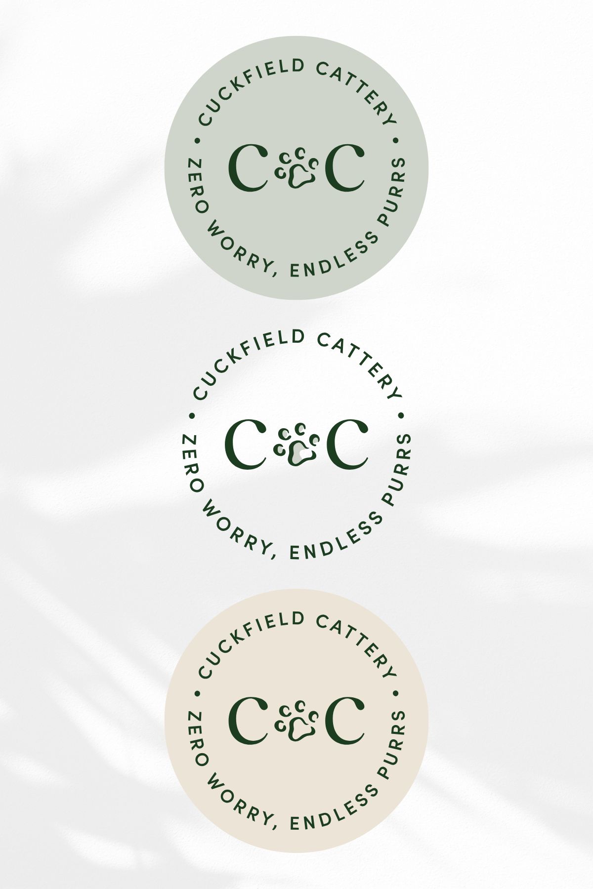 cattery logo design monogram