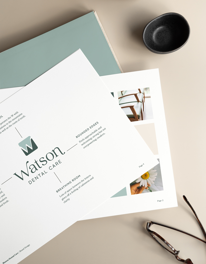 custom brand design and brand strategy for watson dental