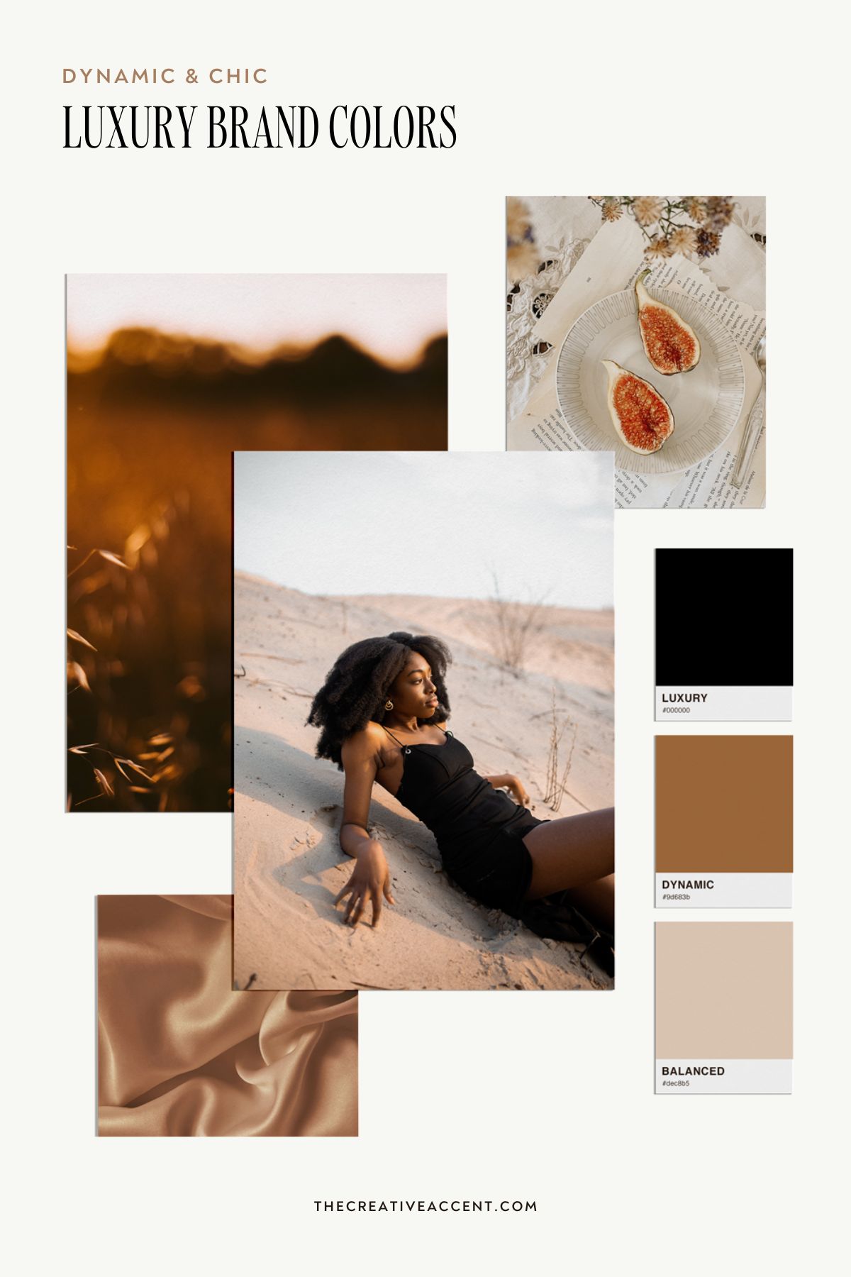 luxury brand color palette with bold, dynamic colors