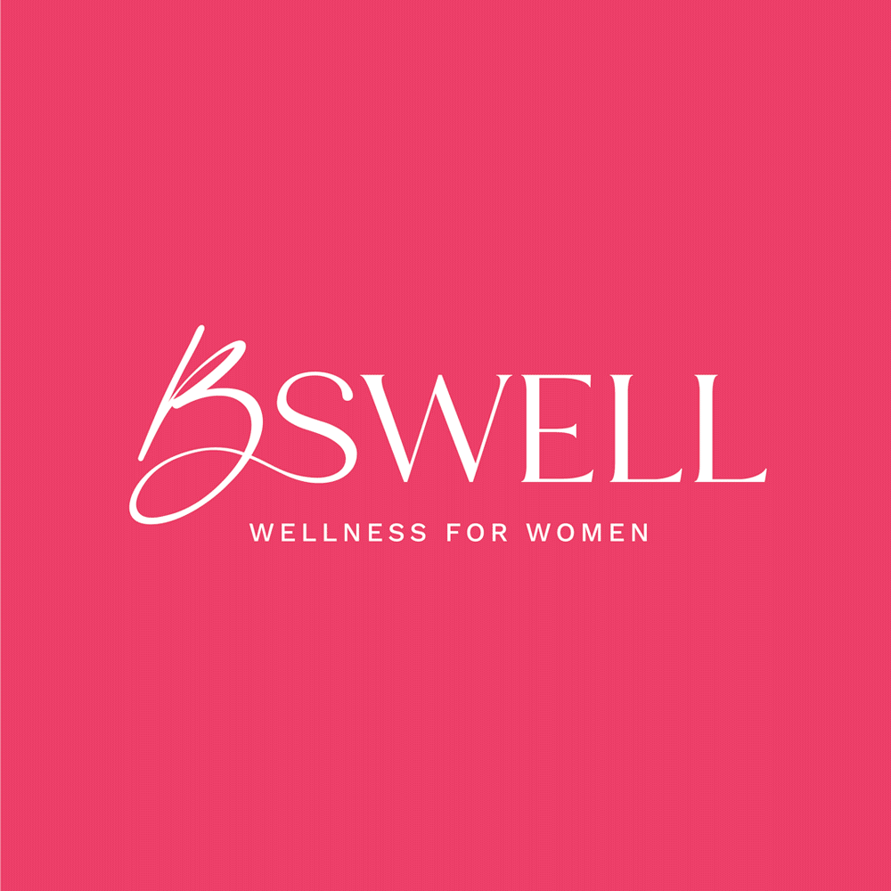 gif of BSwell brand design mockups and new logo design