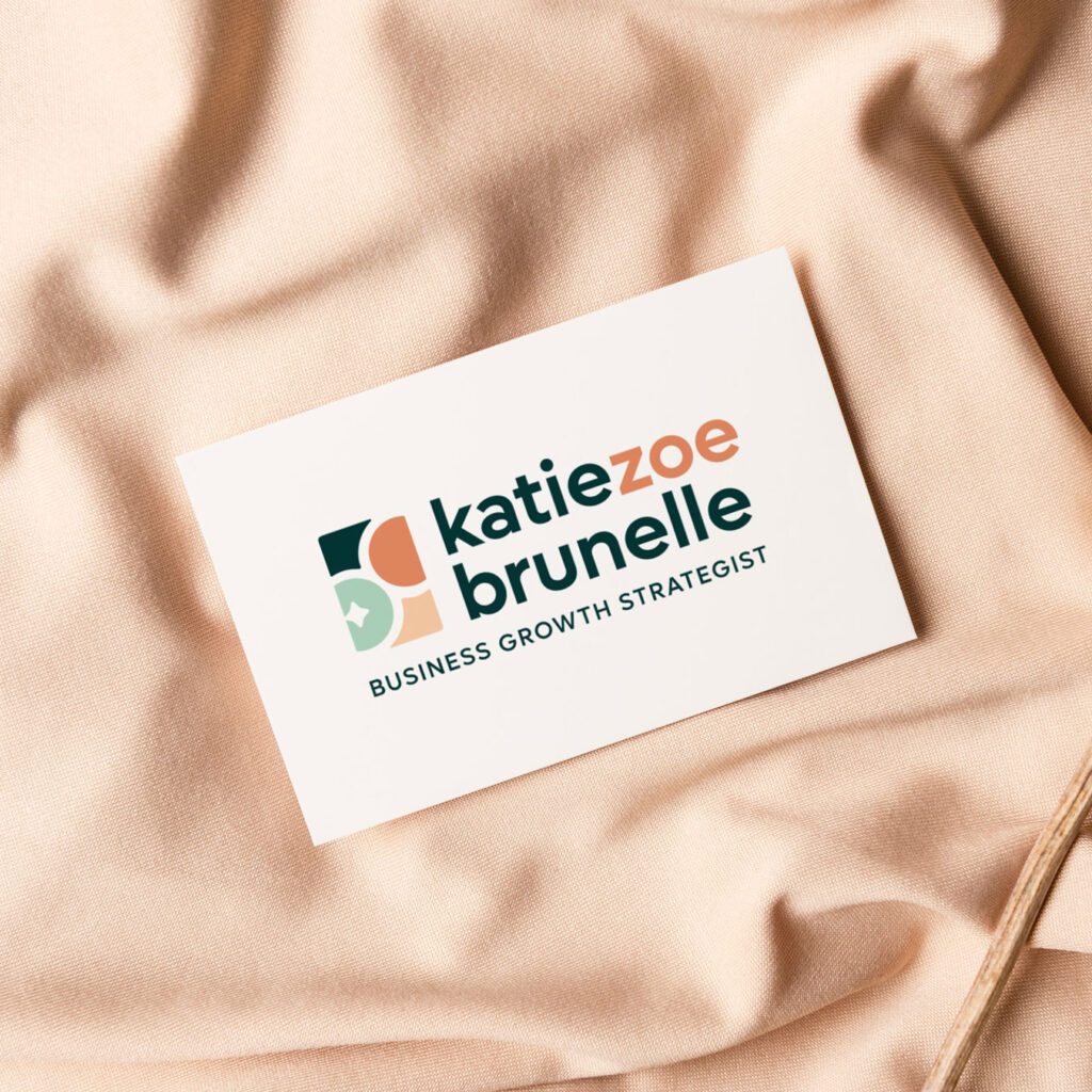 business card design for katie zoe business growth strategist