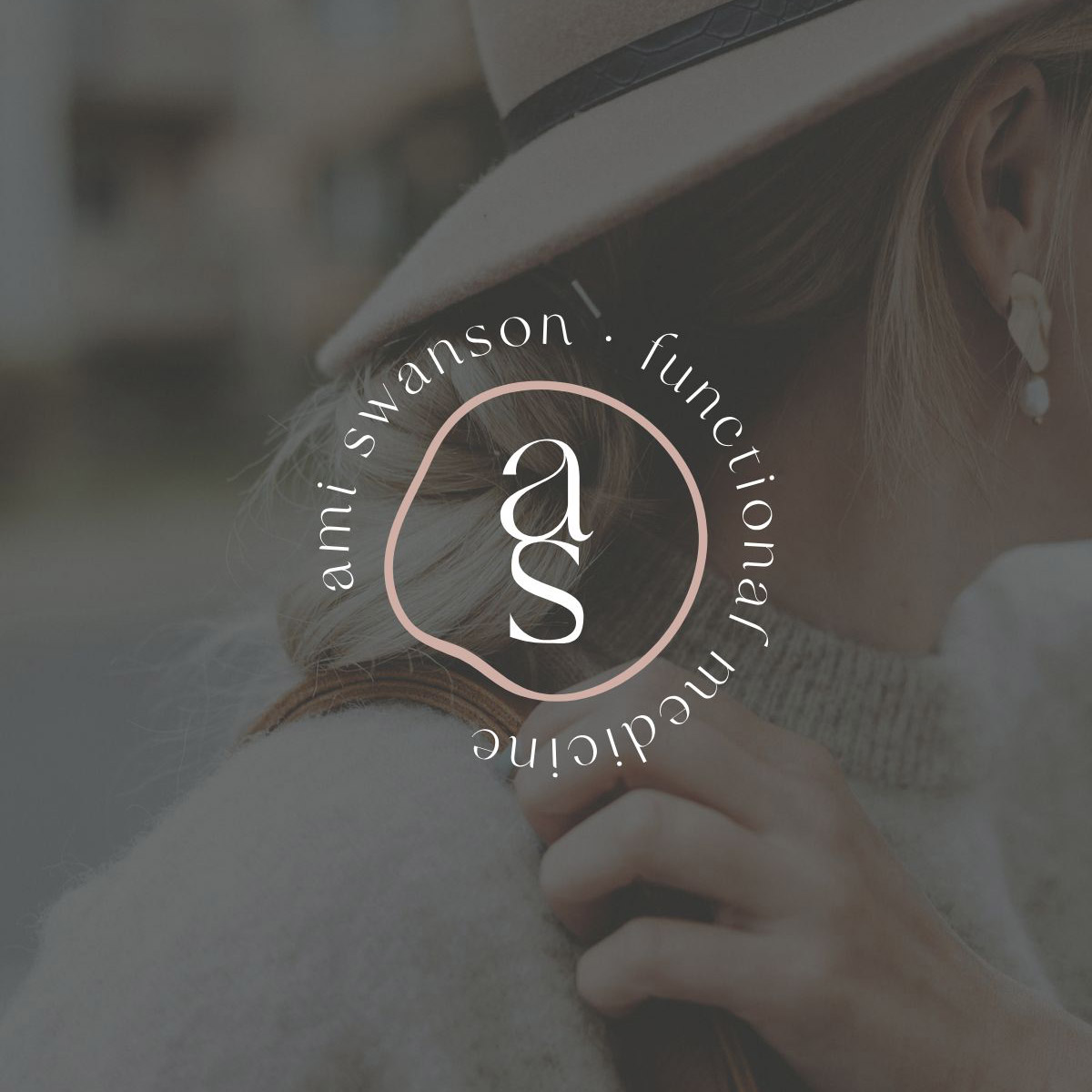 monogram logo design as part of rebranding for functional medicine practitioner